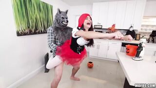 Horny wolf pounding Red Riding Hood