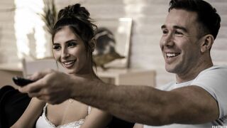 Sizzling stepsister gets stripped and fucked