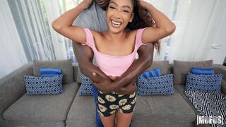 Big Black Cock Fucks A Fun Size Babe