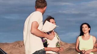 While investigating the house the busty Katrina Jade starts aching for cock