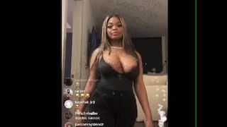 IG Live with a chocolate beauty