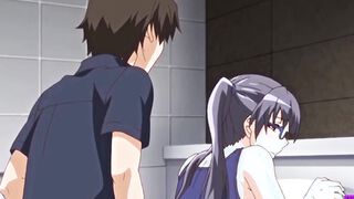 Being plowed and creampied makes the curvy brunette squirt all over him