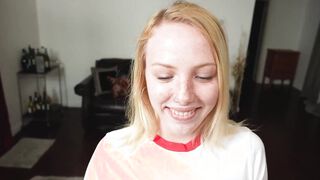 Before becoming her stepdad the teen Dixie Lynn gets to blow him