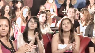 Dancing male strippers let the raunchy women play with their thick cocks