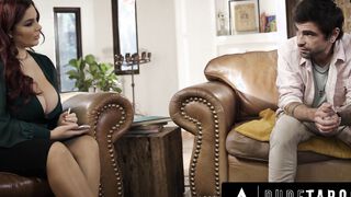 Bosomy milf therapist lets her patient cum deep inside her tight snatch