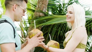 Beautiful beach vacation takes a turn after meeting the gorgeous petite blonde