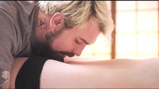 Curvy Russian beauty gives her lover the best footjob before being plowed