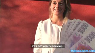 The teacher fucks in public to earn some money on the side