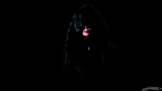 Sexy tattooed MILF blows off her hubby in POV