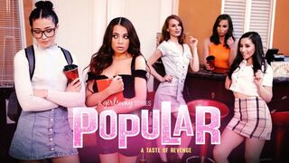 Brunette lesbians scissoring passionately in a threesome