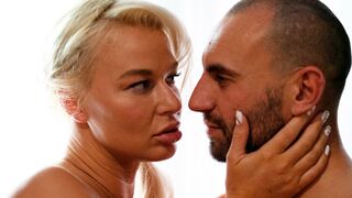 Busty MILF in nylon stockings teaches her stepson how to fuck