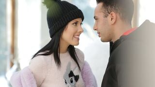 Skinny brunette gets boned by her boyfriend in different positions