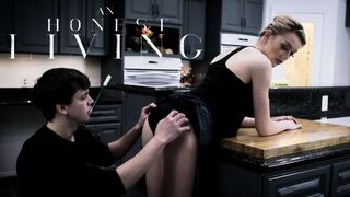 Blonde teen getting stripped and boned by her stepbrother