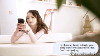 Girlfriend gets bent over the table & boned doggystyle