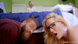 Blonde mistress Savannah Bond sneaky sex behind lovers wife's back