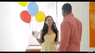 Gina Valentina celebrates her birthday by getting plowed by her lover's BBC