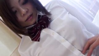 Sex toys make the adorable Asian schoolgirl Riko Masaki desperate for creampies